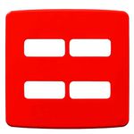 PLACA 4X4 4 MOD VERMELHO COMPOSÉ