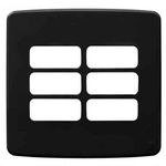 PLACA 4X4 6 MOD PRETO COMPOSÉ