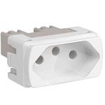 MODULO TOMADA 2P+T 10A BRANCO MILUZ