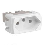 MODULO TOMADA 2P+T 20A BRANCO MILUZ
