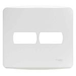 PLACA COM SUPORTE 4X4 2 MÓDULOS HORIZ BRANCO MILUZ