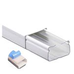 CANALETA BRANCO 20X20X2M SEM DIVISÓRIA COM FITA COM RETENTOR DEXSON