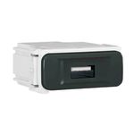 MODULO TOMADA USB BIVOLT KEYSTONE PRETO COMPOSÉ
