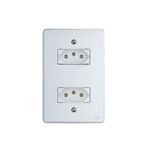 CONJUNTO 2 TOMADA 2P+T 10A BRANCO EQUILE