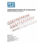 BARRAMENTO PENTE 80A BIPOLAR 54P 1M WEG