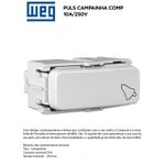 MODULO PULSADOR CAMPAINHA BRANCO 10A COMPOSÉ