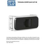 MODULO RJ45 CAT 5E PRETO COMPOSE