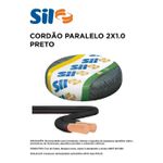 CORDAO PARALELO 2X1.0 Preto SIL