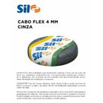 CABO FLEX 4MM Cinza SIL