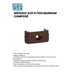 MODULO TELEFONE RJ11 4 FIOS MARROM COMPOSÉ