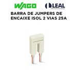 BARRA DE JUMPERS DE ENCAIXE ISOL 2 VIAS 25A WAGO