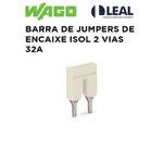 BARRA DE JUMPERS DE ENCAIXE ISOL 2 VIAS 32A WAGO