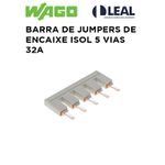 BARRA DE JUMPERS DE ENCAIXE ISOL 5 VIAS 32A WAGO