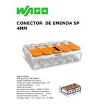 CONECTOR DE EMENDA 221 5P 4MM WAGO