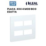 PLACA 4X4 4 MODULOS BRANCO ESATTA