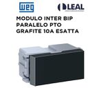 MODULO INTERRUPTOR BIPOLAR PARALELO PRETO E GRAFITE 10A ESATTA