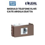 MODULO TELEFONE RJ45 CAT6 ARGILA ESATTA