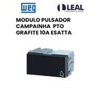 MODULO PULSADOR CAMPAINHA PRETO GRAFITE 10A ESATTA