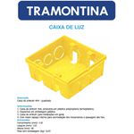 CAIXA DE EMBUTIR 4X4 AMARELA - QUADRADA - TRAMONTINA