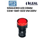 SINALEIRO LED 22MM CEW-SM1-D23 VM 220V WEG