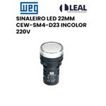 SINALEIRO LED 22MM CEW-SM4-D23 INCOLOR 220V WEG