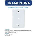 PLACA 4X2 COM 1 FURO - LINHA LUX 2