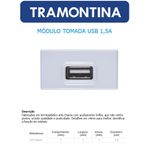 MODULO TOMADA USB 1.5A - LINHA LIZ
