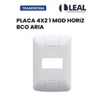 PLACA 4X2 1 POSTO HORIZONTAL BRANCO ARIA