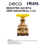 Registro de Gaveta para Uso Semi Industrial 1 1/2