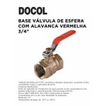 BASE VALVULA DE ESFERA 3/4 PN 30 CR DOCOL