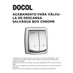 ACABAMENTO PARA VÁLVULA DE DESCARGA SALVAGUA BOX CR DOCOL