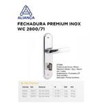 FECHADURA INOX PREMIUM WC 2800/71 ALIANÇA