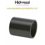 LUVA PVC SOLDÁVEL ELETROD PRETO 3/4