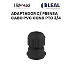 ADAPTADOR COM PRENSA CABO PVC COND PRETO 3/4