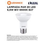 LÂMPADA PAR 20 LED 6,5W BIVOLT 6500K E27 LEDVANCE