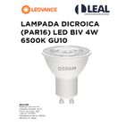 LÂMPADA DICROICA (PAR16) LED BIVOLT 4W 6500K GU10 LEDVANCE