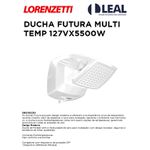 DUCHA FUTURA MULTI TEMPERATURAS 127VX5500W