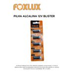 PILHA ALCALINA 12V CART COM 5 PEÇAS FOXLUX