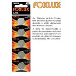 BATERIA DE LITIO 3V CR2016 CART COM 5 PEÇAS FOXLUX