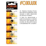 BATERIA ALCALINA 1,5V LR54 CART COM 5 PEÇAS FOXLUX