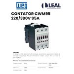 CONTATOR CWM95 95A WEG