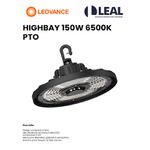 HIGHBAY 150W 6500K PTO LEDVANCE