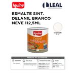 Tinta Esmalte Sintético Brilhante Delanil Madeiras e Metais 112,5ml Branco Neve IQUINE