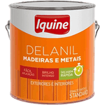Tinta Esmalte Sintético Alto Brilho Standard Delanil Madeiras e Metais Branco Gelo 3,0L - Iquine