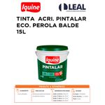 TINTA ACRÍLICA PINTALAR ECO. PÉROLA BALDE 15L IQUINE