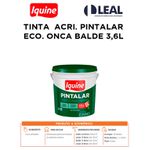 TINTA ACRÍLICA PINTALAR ECO. ONCA BALDE 3,6L IQUINE