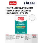 TINTA ACRÍLICA PREMIUM SEDA SUPER LAVÁVEL BRANCO NEVE LATA 18L IQUINE