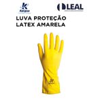 LUVA PROTEÇÃO LATEX AMARELA T.09-G KALIPSO