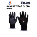 LUVA PROTEÇÃO PU PRETO T.08 M KALIPSO