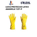 LUVA PROTEÇÃO LATEX AMARELA T.07-P KALIPSO